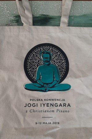 Torba lniana z Konwencji Jogi 2019 38x40 cm